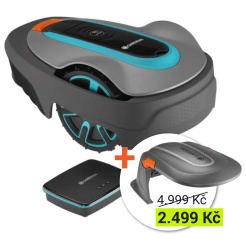 Robotická sekačka Gardena Sileno City 400 Smart + Domeček Gardena Sileno city / Sileno life