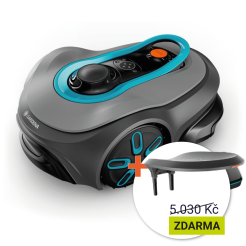 Robotická sekačka bez drátu Gardena Smart SILENO Free 1200 m² + Domeček Gardena SILENO pro / max / free