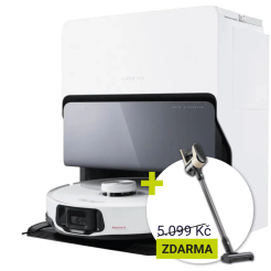 Robotický vysavač s mopem Roborock S8 MaxV Ultra - white + tyčový vysavač Roborock H5 zcela ZDARMA!