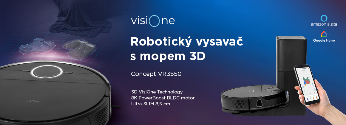 Představení robtoického vysavače visiOne 3D Concept VR3550