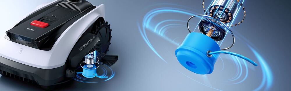 TruEdge™ strunový vyžínač na sečení okrajů - ECOVACS GOAT O1200 LiDAR PRO