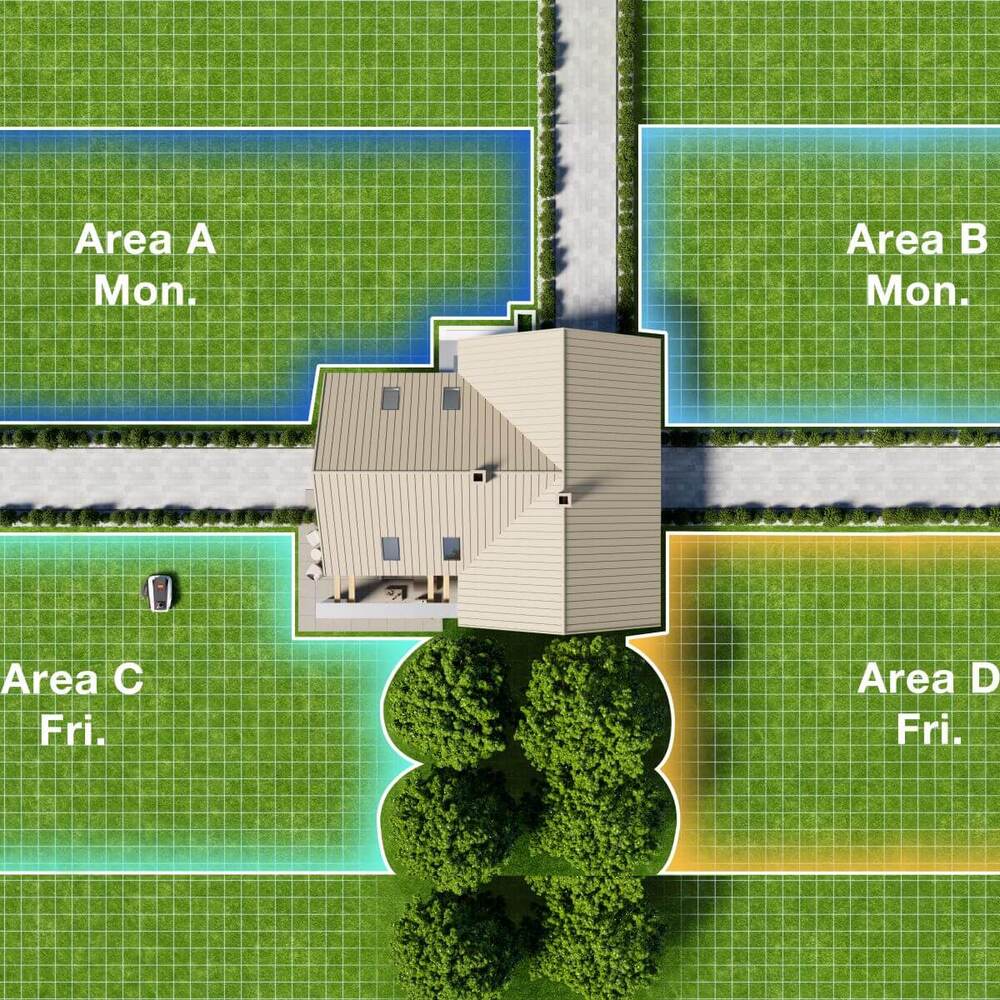 Přizpůsobitelné sečení a plánování sečení - ECOVACS GOAT O1200 LiDAR PRO