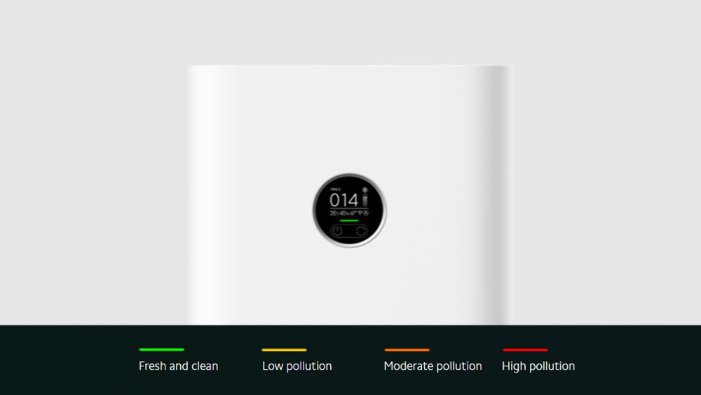 Xiaomi smart air purifier 4 pro 4 barvy indikátoru displeje